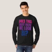 Lgbtプライド月Teeは私をBi 3に見せる Tシャツ (正面フル)