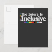 LGBTプライド未来はインクルーシブゲイレズビアン インビテーションポストカード (正面/裏面)