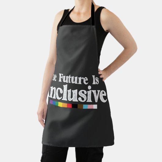 LGBTプライド未来はインクルーシブゲイレズビアン エプロン (インサイチュ)