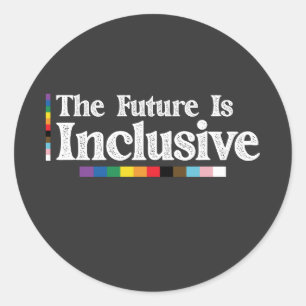 LGBTプライド未来はインクルーシブゲイレズビアン ラウンドシール
