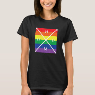 Lgbtプライド社会運動女性男性フリーマママハグ Tシャツ