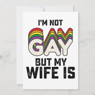 LGBTプライド私はゲイではなく妻である 招待状