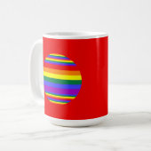 LGBTプライド色 コーヒーマグカップ (正面左)