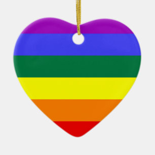 LGBTプライド色 セラミックオーナメント