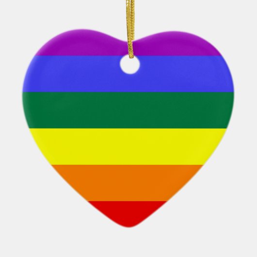 LGBTプライド色 セラミックオーナメント (正面)