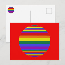 LGBTプライド色 ポストカード
