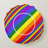 LGBTプライド色 ラウンドクッション (裏面)