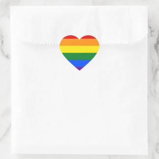 LGBTプライド虹 ハートシール