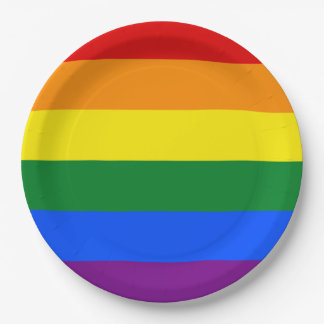 LGBTプライド虹 ペーパープレート