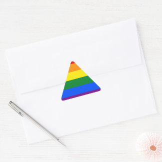 LGBTプライド虹 三角形シール