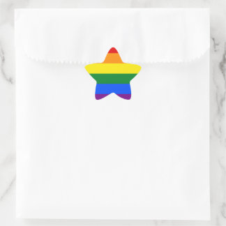 LGBTプライド虹 星シール