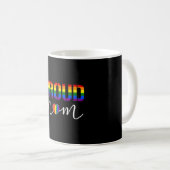 Lgbtプライド誇りを持ったママ コーヒーマグカップ (正面右)