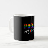 Lgbtプライド誇りを持ったママ コーヒーマグカップ (正面左)