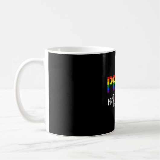 Lgbtプライド誇りを持ったママ コーヒーマグカップ (左)