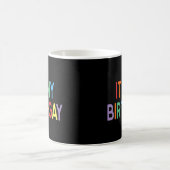 LGBTプライド誕生日プンズマイミー誕生ゲイ コーヒーマグカップ (中央)