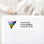 LGBTプライド3D三角形 ラベル (インサイチュ)