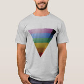 LGBTプライド3D三角形 Tシャツ (正面)