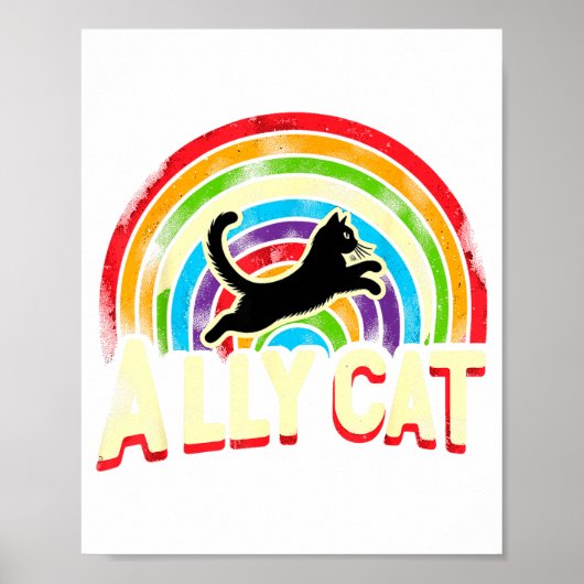 LGBTプライド アライ・キャット ポスター (正面)