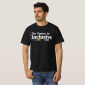 LGBTプライド インクルーシブな未来 ゲイ レズビアン Tシャツ (正面フル)
