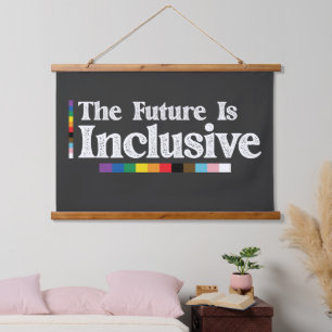 LGBTプライド インクルーシブな未来 レズビアン ゲイ 吊り下げ型タペストリー
