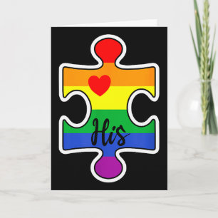LGBTプライド カップル マッチング バレンタイン 彼のゲイ レインボー カード
