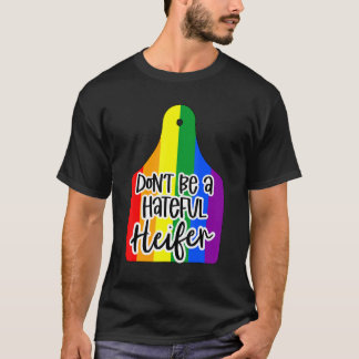 LGBTプライド カントリー プロ カウイヤタグ 嫌がらせの雌牛 Tシャツ