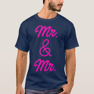 LGBTプライド ゲイのバチェラーパーティー ミスター＆ミスターの婚約 Tシャツ