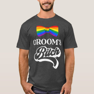 LGBTプライド ゲイのバチェラーパーティー 花婿 婚約 Tシャツ