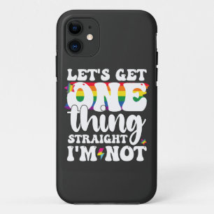 LGBTプライド ゲイ ストレートなことひとつ ハッキリ言って私は違う iPhone 11 ケース