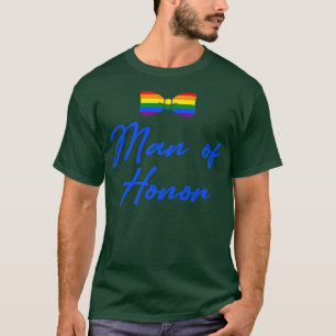 LGBTプライド ゲイ バチェラーパーティー オブ・オナー 婚約 Tシャツ