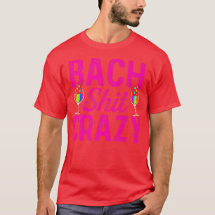 LGBTプライド ゲイ バチェラーパーティー バッハ クレイジー エンゲージメント Tシャツ