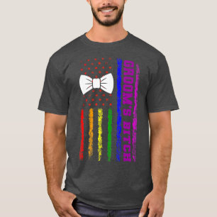 LGBTプライド ゲイ バチェラーパーティー 婚約1325 Tシャツ