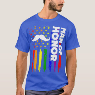 LGBTプライド ゲイ バチェラーパーティー 婚約1339 Tシャツ