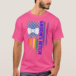 LGBTプライド ゲイ バチェラーパーティー 婚約1353 Tシャツ