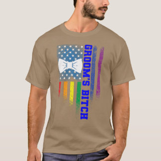 LGBTプライド ゲイ バチェラーパーティー 婚約 1346 Tシャツ