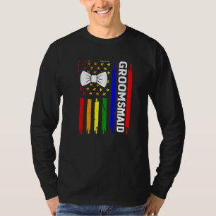 LGBTプライド ゲイ バチェラーパーティー 婚約 Tシャツ