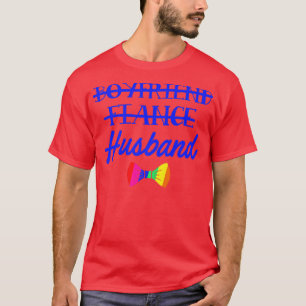 LGBTプライド ゲイ バチェラーパーティー 彼氏 婚約 Tシャツ