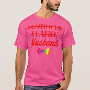 LGBTプライド ゲイ バチェラーパーティー 彼氏 婚約 Tシャツ