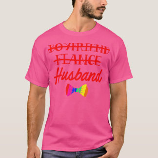 LGBTプライド ゲイ バチェラーパーティー 彼氏 婚約 Tシャツ
