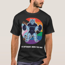 LGBTプライド タイガー ウェイトリフティング トレーニングTシャツ — 生まれながらにしてこの道 Tシャツ