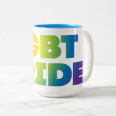 LGBTプライド ツートーンマグカップ (正面右)