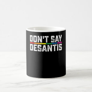 LGBTプライド デサンティス言うな ゲイ レズビアン コーヒーマグカップ