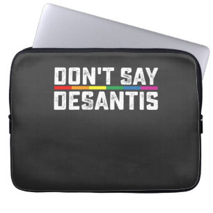 LGBTプライド デサンティス言うな ゲイ レズビアン ラップトップスリーブ