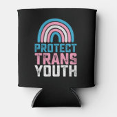 LGBTプライド トランスジェンダー 青少年 子ども 保護 缶クーラー (正面)