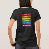 LGBTプライド ハグ サンシャインTシャツ Tシャツ (裏面)