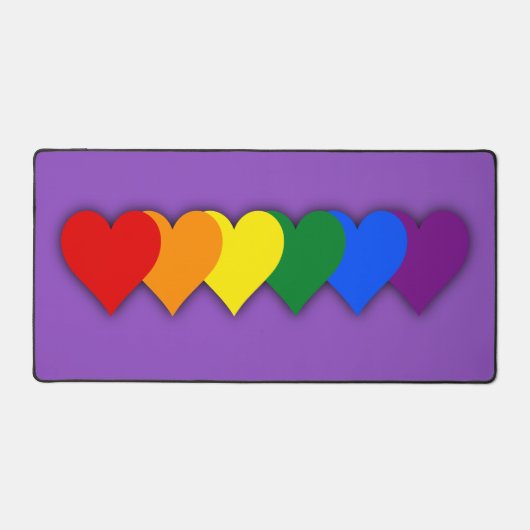 LGBTプライド ハート デスクマット (正面)