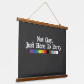 LGBTプライド パーティー好きなだけ 吊り下げ型タペストリー (傾斜あり)