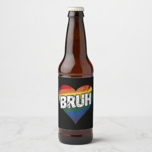 LGBTプライド ブルーメン おもしろい一言 ブラザー 挨拶 ゲイ ビールラベル