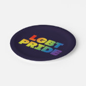 LGBTプライド ペーパープレート (アングル)