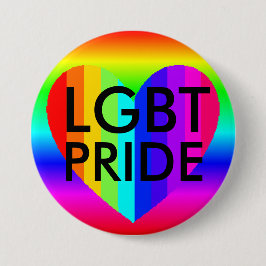 LGBTプライド レインボーカラーボタン 缶バッジ